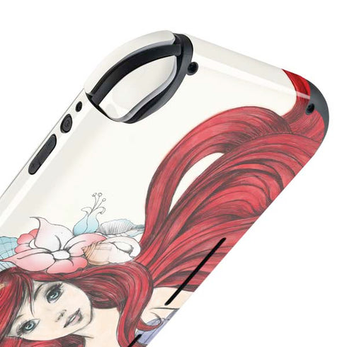 Disney The Little Mermaid Ariel Illustration Nintendo Switch Lite Skin